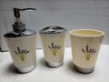 3 Teiliges Bad Accessoires Set Seifenspender, Zahnputzbecher, Zahnbürstenhalter