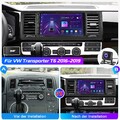 4+64G Android14 Autoradio Für VW T6 Transporter Multivan CarPlay GPS NAV DAB kam