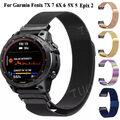 Quick Fit Milanese Magent Armband Für Garmin Fenix 8/7X/7 6X/6 Pro 5/5X 3/3HR E