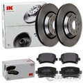 NK BREMSSCHEIBEN + BELÄGE HINTEN passend für VW GOLF 5 6 R 3,2 A3 V6 S3 8P LEON