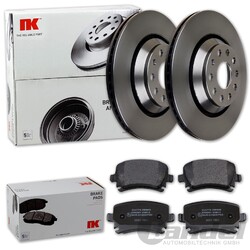 NK BREMSSCHEIBEN + BELÄGE HINTEN passend für VW GOLF 5 6 R 3,2 A3 V6 S3 8P LEONHA 310x22mm // Bitte PR-Nr. beachten
