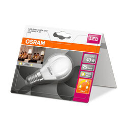 Osram LED Tropfen Duo Click Dim 5,5W =40W E14 matt warmweiß dimmbar per Schalter