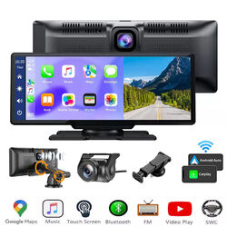 4K 10.26-Zoll Wireless Apple Carplay Android Auto Display  Vorne Rückfahrkamera