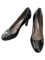 Tamaris Damen Pumps Lackleder Schwarz Gr. 39 Elegant Business Festlich