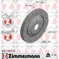 2x ZIMMERMANN Formula Z Bremsscheibe 100.3387.70