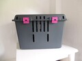 Original PET CADDY AUFKLAPPBARE TRANSPORTBOX Reise Urlaub Auto Box Hunde Katze