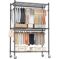 Schwerlast Kleiderständer Garderobenständer auf rollen Verstellbar Kleiderstange
