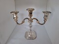 Kerzenhalter Leuchter Versilbert dreiarmig 80er Jahre