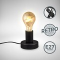 LED Tischlampe Leuchte Schreibtisch Lampe Nachttisch Büro Leselampe 230V schwarz