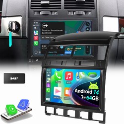 DAB+ Für VW Touareg 7L 2003-2010 9" Carplay Android 14 2+64G Autoradio GPS NAVI