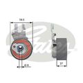 GATES T43173 Spannrolle, Zahnriemen für FORD VOLVO