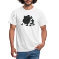 Asterix & Obelix mit Idefix Schatten Männer T-Shirt