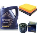Ölwechsel Set 5L MANNOL Defender 10W-40 Motoröl + SCT Filter KIT 10128737