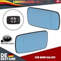 Spiegelglas Set Links + Rechts Für BMW E46 E39 Asphärisch Beheizt Glas Blau