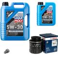 BOSCH Ölfilter 6L Liqui Moly Longtime High Tech 5W-30 für VW Touran 1.4 TSI