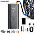 9000mAh Elektrische Luftpumpe Akku Kabellos Auto Reifen Druckluft Luftkompressor