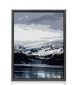 Schattenfugenrahmen Bilder Leinwand Keil Rahmen Alu Stahl Schwarz matt ohne Glas