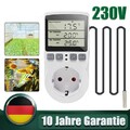 Temperaturregler Steckdose 16A mit Fühler Digital Thermostat Temperaturschalter