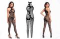 F315 Noir Handmade Damen Body Bodysuit Catsuit LIBIDO NETZ OVERALL Clubwear SEXY