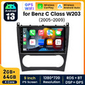 64GB Android 13 Autoradio für Mercedes Benz C-Klasse W203 2004-2007 GPS Nav DAB+
