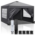 3x3m Faltpavillon Pavillon UV Gartenzelt Partyzelt Stabil Faltbar Wasserdicht DE