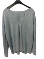 Strickjacke Gr 44 vermutlich Peter Hahn reine Schurwolle Langarm Hellblau