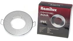 LED Einbaustrahler flach 230V Feuchtraum 5W GU10 400Lumen AQUA-IP65 Bad aussen