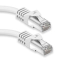 7,5m RJ45 Patchkabel mit CAT7 Rohkabel - S/FTP Netzwerkkabel LAN DSL Kabel weiß