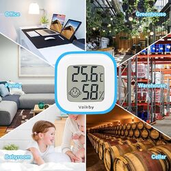  Thermometer und Hygrometer Temperatur- Luftfeuchtigkeitsmessgerät Digital