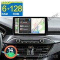 6+128GB Autoradio Für Ford Focus Bj. 2019-2023 Android 14 GPS NAVI WIFI SWC RDS