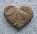Kleines süßes Herz-Dinkelkissen * Handarbeit * ca. 22 x 15 cm * für Wärmebehandl