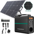 166Wh Tragbar Power Station Solargenerator mit 100W Faltbar Solarpanel Ladegerät