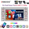 Für Ford Focus MK2 Transit Connect MK7 Android 14 64G Carplay Autoradio GPS Kam