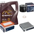 BOSCH Inspektionspaket 5 L MANNOL Energy 5W-30 für Smart Fortwo Coupe 453 1.0