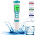 pH Messgerät 7 in 1Digital Wasserqualität TesterPH/TDS/Salt/ORP/S.G/Temp/EC M...