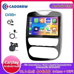 DAB+ 8-Core 4+64G CarPlay Android Autoradio GPS Navi WIFI RDS Für Renault Clio 4