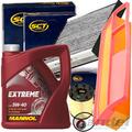 FILTERSET KIT+MANNOL 5W40 ÖL passend für FIAT DOBLO 223 PUNTO 188 LANCIA YPSILON