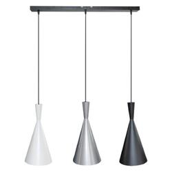 Moderne Skandinavische Hängelampe 3x40W/E27 IP20 in Weiß Schwarz Silber