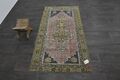 Oushak Türkisch Vintage Teppich 3x6 Kelim Rug Anatolisch Handarbeit Boho Dekor PFIRSICH