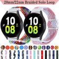 Nylon Solo Loop Armband für Samsung Watch 6 5 4 40/44mm 5 Pro 6 Classic 43/47mm