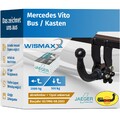 ANHÄNGERKUPPLUNG abnehmbar für Mercedes Vito 96-03 +13polig E-Satz ABE