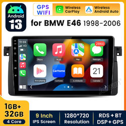 9" Android CarPlay GPS BT DAB Autoradio Navigation für BMW 3er E46 316i 320d 330