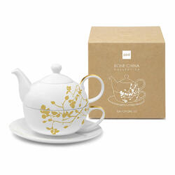 PPD Pure Branch gold Tea4one Set 3-tlg. Teetasse Tasse Teekanne Kanne 450 ml