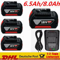 4X 8Ah Original Akku für Bosch 18V Professional GBA GSR GSB BAT618 BAT609 BAT620