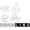 1x Innenraumgebläse MAHLE AB 149 000P passend für AUDI VW VW (FAW) VW (SVW)
