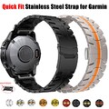 26mm Edelstahl Armband Quickfit für Garmin Fenix 7X 6X 5X/EPIX/Instinct/Tactix