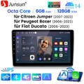 Für Fiat Ducato 2006-2023 DAB+ 8Core 6+128G Android 14 CarPlay Autoradio Navi 4G