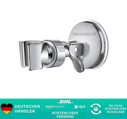 Duschkopfhalterung Saugnapf, Verstellbarer Brausehalter Bad Saugnapf mit 360°...