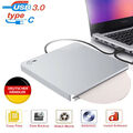 Externes CD/DVD Laufwerk Brenner Player USB 3.0 & Type-C für Laptop Desktop Slim