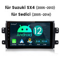 32GB 9" Android 12 Für Suzuki SX4 2006-2013 Autoradio Apple Carplay GPS Navi DSP